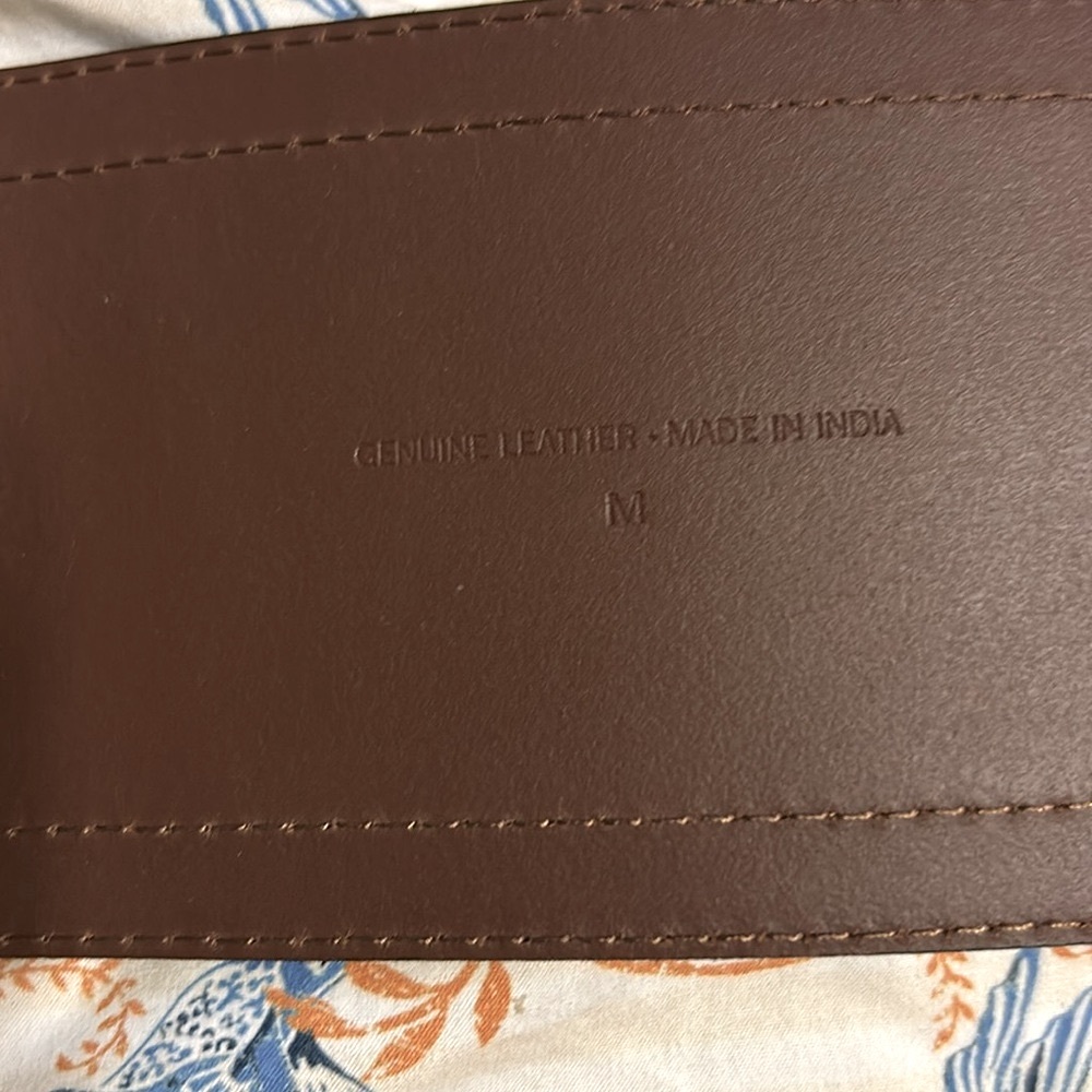 BNWOT Spell Leather Vista Belt in Tan Medium with Spell Cotton Dust Bag - Picture 9 of 10